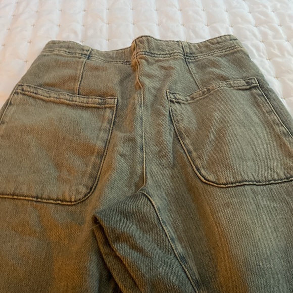 Free people size 27 midrise Osaka barrel jeans in spearmint - Picture 8 of 10